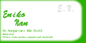 eniko nan business card