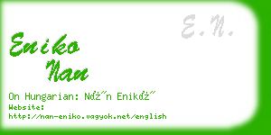 eniko nan business card